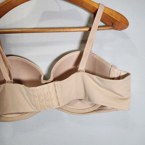 Cacique Beige Boost Multi-Way Women's  Strapless Bra - Picture 3 of 13
